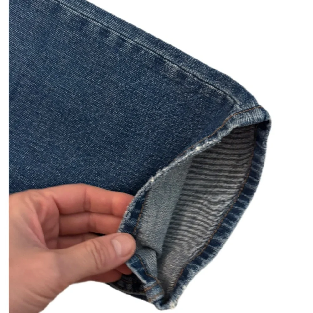 Abercrombie & Fitch The Ankle Straight Ultra High Rise Distressed Jeans 28/ 6S - Picture 7 of 16